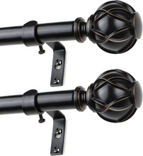 Load image into Gallery viewer, HOTOZON 2 Pack Curtain Rods 28 to 48 Inches(2.3-4ft)