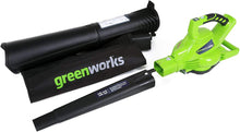 Load image into Gallery viewer, Greenworks 40V 185 Mph Variable Speed Cordless Blower Vacuum, Battery and Charger Not Included 24222