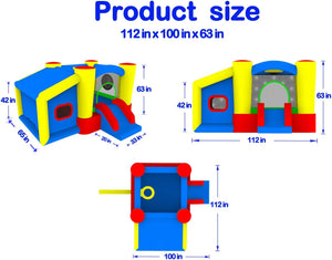 WELLFUNTIME Inflatable Bounce House with Blower