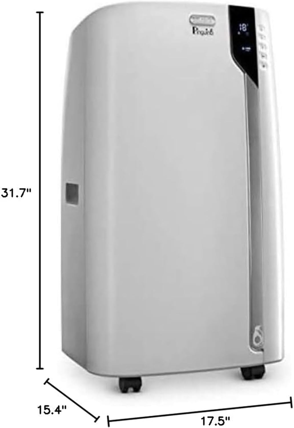DeLonghi Portable Air Conditioner 12,000 BTU,cool large rooms up to 500 sq ft,remote,energy saving mode,extremely Quiet,AC Unit for room,dehumidifier,fan,programmable,window venting kit,EX360LVYN