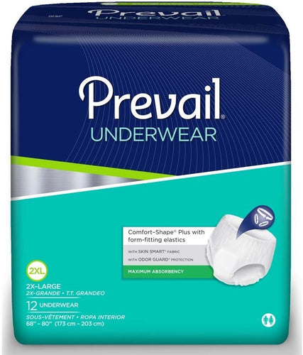 Prevail Maximum Absorbency Underwear, XX-Large, 12 Count