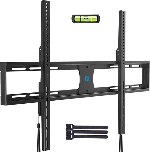 Pipishell Low Profile Fixed TV Wall Mount Bracket Ultra Slim for Most 42-90 Inch LCD OLED QLED 4K Plasma Flat Curved Screen TVs up to132lbs Max VESA 800x600mm, Fits 16