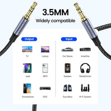 Load image into Gallery viewer, MOSWAG 10FT/3Meters 3.5mm Audio Aux Jack