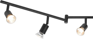 Globe Electric 59693 Payton 6 Foldable Track Lighting Painted, Matte Black