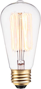 Globe Electric 31321 Vintage Designer Light Bulb, 3 Count, Cool White