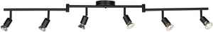 Globe Electric 59693 Payton 6 Foldable Track Lighting Painted, Matte Black