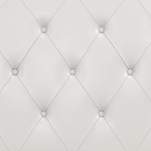 Load image into Gallery viewer, DHP Dakota Upholstered Platform Bed with Underbed Storage Drawers and Diamond Button Tufted Headboard and Footboard, No Box Spring Needed, Twin, White Faux Leather