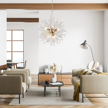 Load image into Gallery viewer, 8-Light Isamacc Firework Crystal Chandeliers, Gold Dandelion