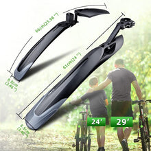 Load image into Gallery viewer, RBRL Bike Mudguard Bicycle Fender E-Bike Fender Mountain Bike Adjustable Quick Release Patent Design Fits 26&quot;, 27.5&quot;, 29&quot;
