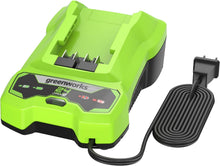 Load image into Gallery viewer, Greenworks 24V Battery Charger, CAF806, Green