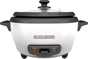 BLACK+DECKER 2-in-1 Rice Cooker & Food Steamer - 6-Cup Capacity