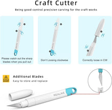 Load image into Gallery viewer, Auction REALIKE Craft Weeding Tools for Vinyl Cardstock Crafting Basic Set Scraper/Spatula/Scissors/Tweezers/Weeder Tool Kit for Cricut/Silhouette/Siser HTV/Oracal Vinyl