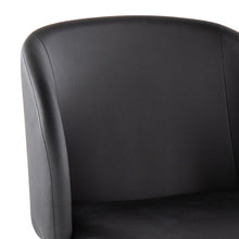 Load image into Gallery viewer, Fran Arm Chair with Black Cushion in Chrome (Set of 2)