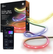 Load image into Gallery viewer, GE - CYNC 16 foot Indoor Bluetooth/Wi-Fi Color Changing Smart LED Light Strip - Full Color