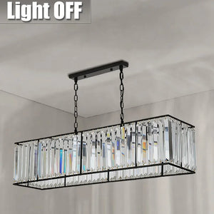 6 - Light Dimmable Kitchen Island Square / Rectangle Chandelier