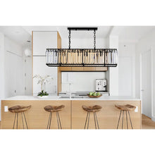Load image into Gallery viewer, 6 - Light Dimmable Kitchen Island Square / Rectangle Chandelier