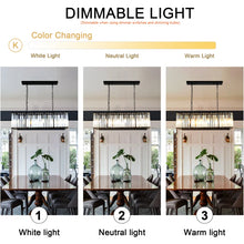 Load image into Gallery viewer, 6 - Light Dimmable Kitchen Island Square / Rectangle Chandelier