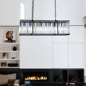 6 - Light Dimmable Kitchen Island Square / Rectangle Chandelier