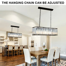 Load image into Gallery viewer, 6 - Light Dimmable Kitchen Island Square / Rectangle Chandelier