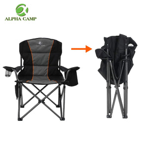 ALPHA CAMP Oversized Portable Folding Camping Chair