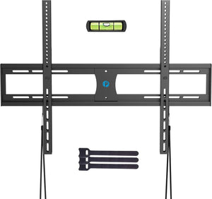 Pipishell Low Profile Fixed TV Wall Mount Bracket Ultra Slim for Most 42-90 Inch LCD OLED QLED 4K Plasma Flat Curved Screen TVs up to132lbs Max VESA 800x600mm, Fits 16", 18", 24" Wood Studs