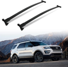 Load image into Gallery viewer, Acmex Roof Cross Bars Compatible with 2011-2019 Explorer, Locking Cargo Cross Bars, Luggage Rack, Compatible with Raised Side Rails, 200lbs Max Load Capacity, Cargo Accessories