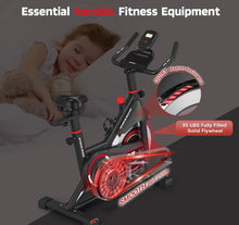 Load image into Gallery viewer, DMASUN Exercise Bike, Indoor Cycling Bike Stationary, Cycle Bike with Comfortable Seat Cushion, Digital Display with Pulse