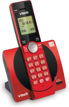 Load image into Gallery viewer, VTech DECT 6.0 Single Handset Cordless Phone with CID, Backlit Keypad and Screen, Full Duplex Handset Speakerphone, and Call Block Red