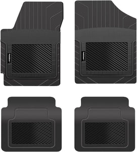 PantsSaver Custom Fit Floor Mats for Ford Transit-250 2015-2022 All Weather Protection -4 Piece Set (Black)- High Raised Border Protection Great for Catching Spills