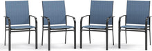 Load image into Gallery viewer, MIXPATIO Patio Dining Chairs Set of 4, Blue