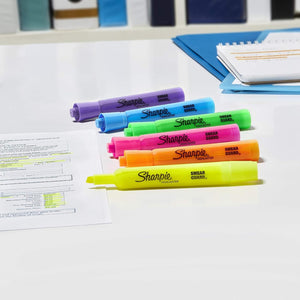 Sharpie Tank Highlighters, Chisel Tip, Assorted Colours, 12 Count