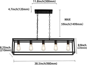 LIGOTFIRE 5 Light Modern Chandelier