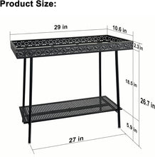 Load image into Gallery viewer, In/Outdoor 2 Tier Metal Plant Stand Bench