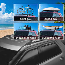 Load image into Gallery viewer, Acmex Roof Cross Bars Compatible with 2011-2019 Explorer, Locking Cargo Cross Bars, Luggage Rack, Compatible with Raised Side Rails, 200lbs Max Load Capacity, Cargo Accessories