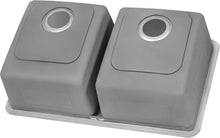 Load image into Gallery viewer, Ruvati 31-inch Undermount Kitchen Sink 50/50 Double Bowl 16 Gauge Stainless Steel