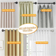 Load image into Gallery viewer, HOTOZON 2 Pack Curtain Rods 28 to 48 Inches(2.3-4ft)