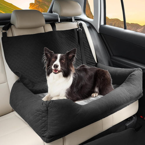 Bnonya Dog Car Seat, Pet Car Seat for Medium Large Dogs NAVY