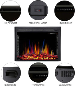 R.W.FLAME A-36" Electric Fireplace Insert