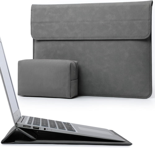 Auction HYZUO 15-16 Inch Laptop Sleeve Case with Stand Feature for MacBook Pro 16 M4/M3/M2/M1 Pro/Max 2024-2019, XPS 15, MacBook Pro 15 2015-2012, Samsung Galaxy Book Flex/Pro 15, Dark Grey