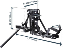 Load image into Gallery viewer, Yescom 800lb Motorcycle Trailer Hitch 2&quot; Tow Receiver Scooter Carrier Steel Hauler Hitch Mount Rack