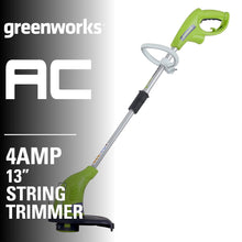 Load image into Gallery viewer, GreenWorks 21212 4Amp 13-Inch Corded String Trimmer