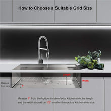 Load image into Gallery viewer, MONSINTA Stainless Steel Sink Grid - 26&quot; x 14&quot;