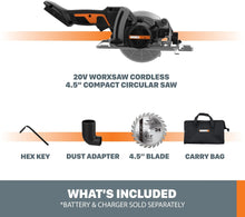 Load image into Gallery viewer, WORXSAW 4.5&quot; Cordless Compact Circular Saw (Tool Only)