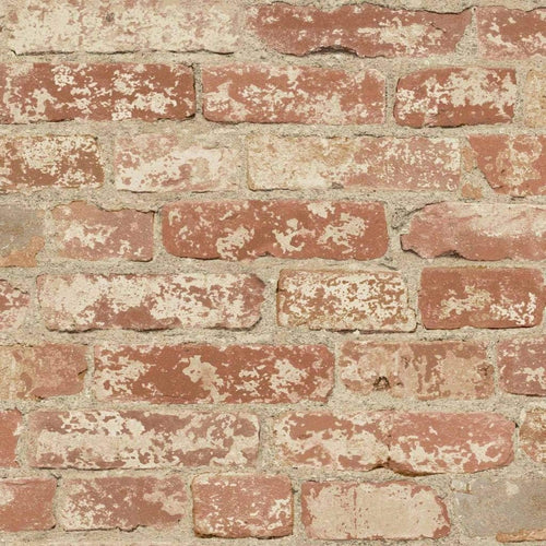 RoomMates Stuccoed Red Brick Peel and Stick Wall Decor 56 SQFT