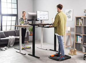 FEZIBO Anti Fatigue Mat for Standing Desk with Ergonomic Design, Comfort Standing Desk Mat, Ergonomic Stand Up Mat with 2 Massage Bar