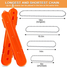 Load image into Gallery viewer, Chainsaw Chain Storage, Orange Chainsaw Chain Case