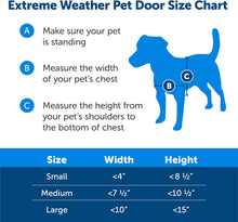 Load image into Gallery viewer, PetSafe Extreme Weather Pet Door, Plastic, Large