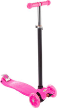 Load image into Gallery viewer, Auction Lil&#39; Rider Kids Scooter-Beginner Adjustable Height Handlebar, 3 LED Light-up Wheels, Kick Scooter-Fun Balance Riding Toy for Girls and Boys (Pink) (80-TK166610P)