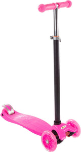 Auction Lil' Rider Kids Scooter-Beginner Adjustable Height Handlebar, 3 LED Light-up Wheels, Kick Scooter-Fun Balance Riding Toy for Girls and Boys (Pink) (80-TK166610P)