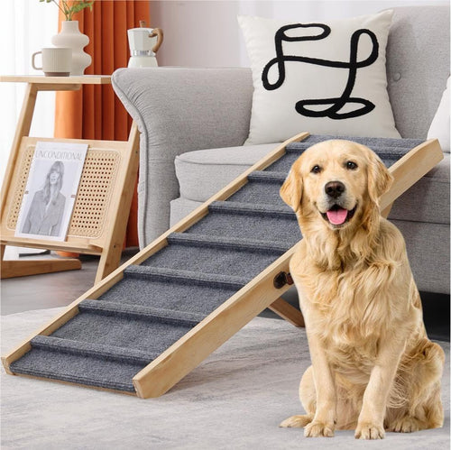 Large Dog Cat Pet Ramp Stairs for Bed Car Couch SUV Portable ,Dog Ramps for High Beds, Pet Ramp for Large Medium Small Dogs, Ramp for Dogs to get on Bed